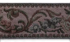 2 1/2" Floral Scroll Woven Tapestry Jacquard Trim