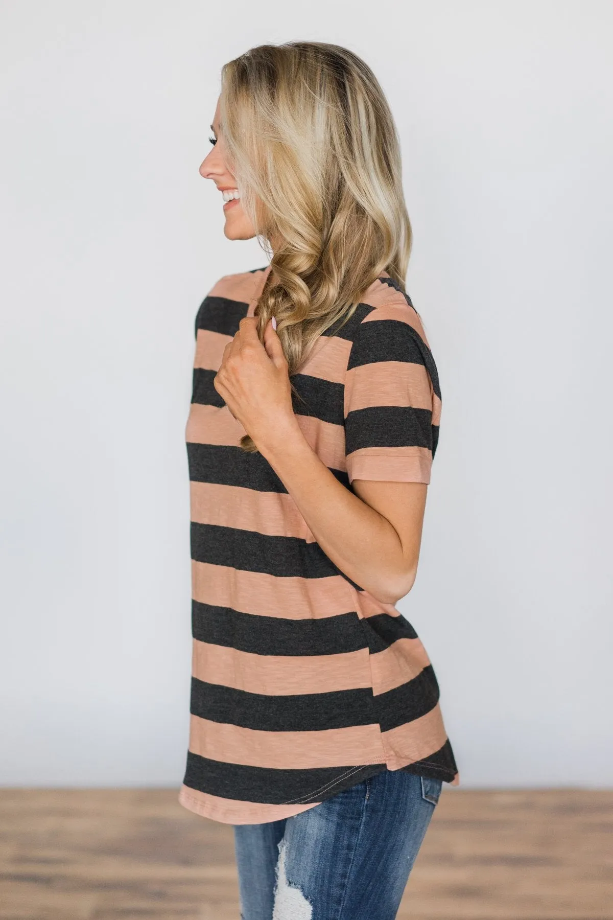 A Fine Time Striped Top