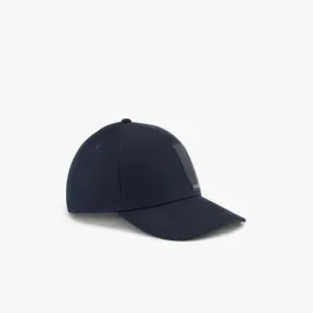 A Line Cotton Cap With Embossed Logo Patch