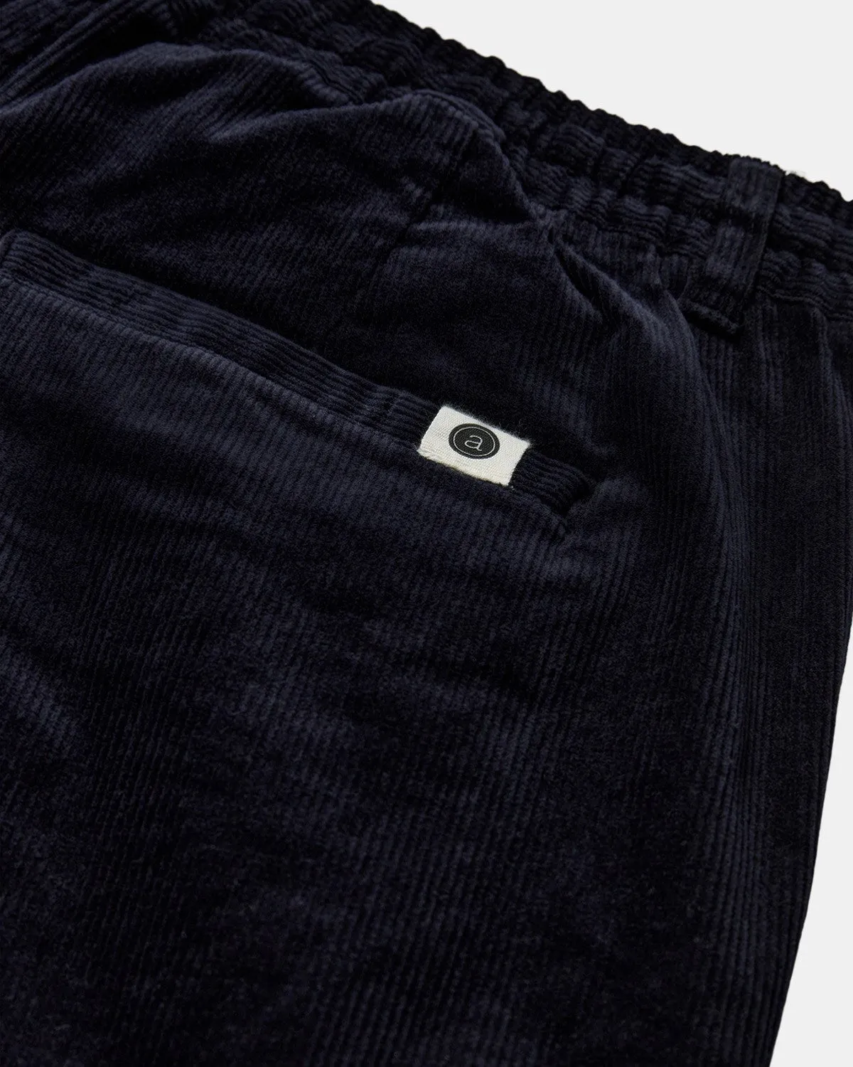 AKJAN ELASTIC CORD PANTS - Dark Navy