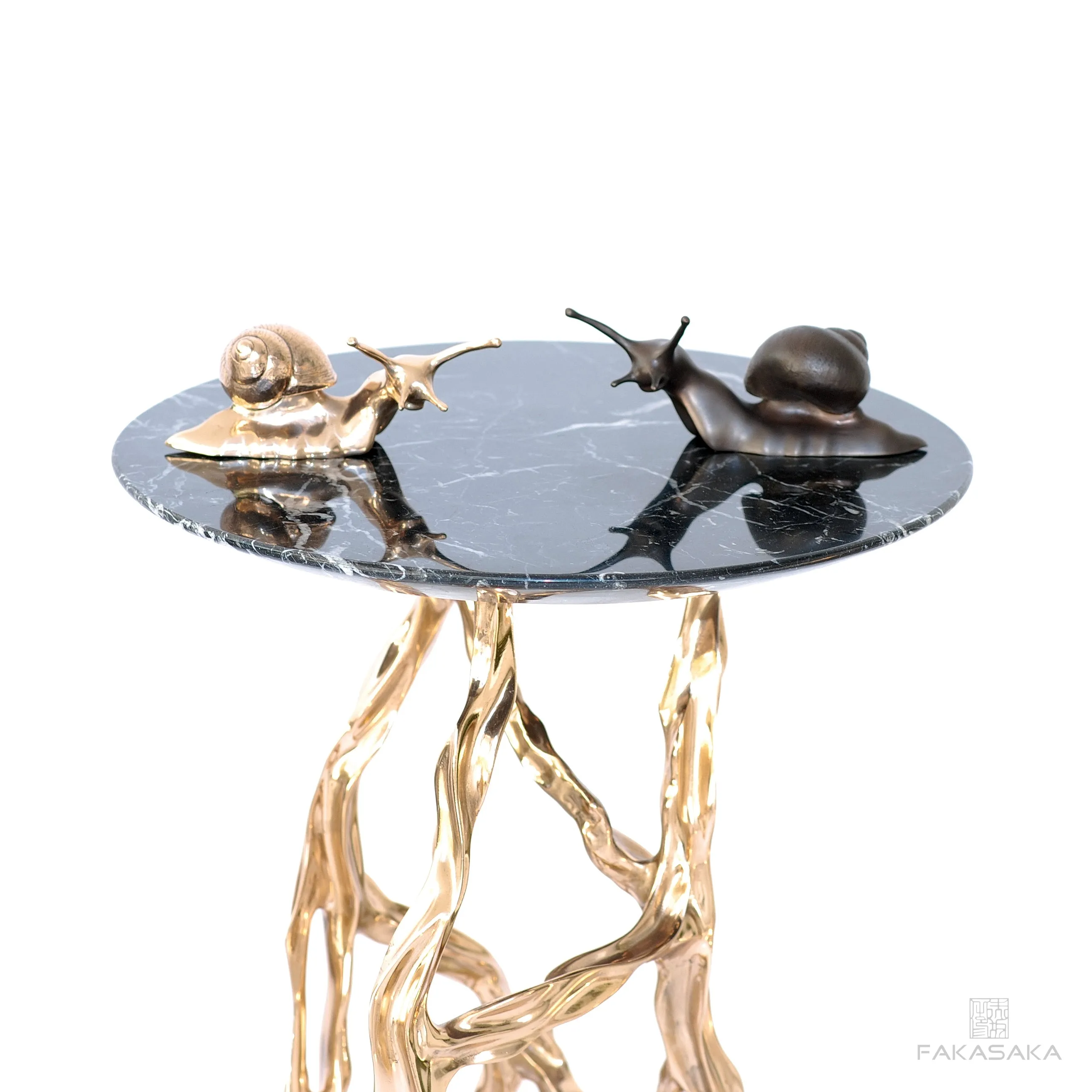 ALEXIA DRINK TABLE<br><br>BLUE MARE QUARTZITE<br>BLACKBROWN BRONZE