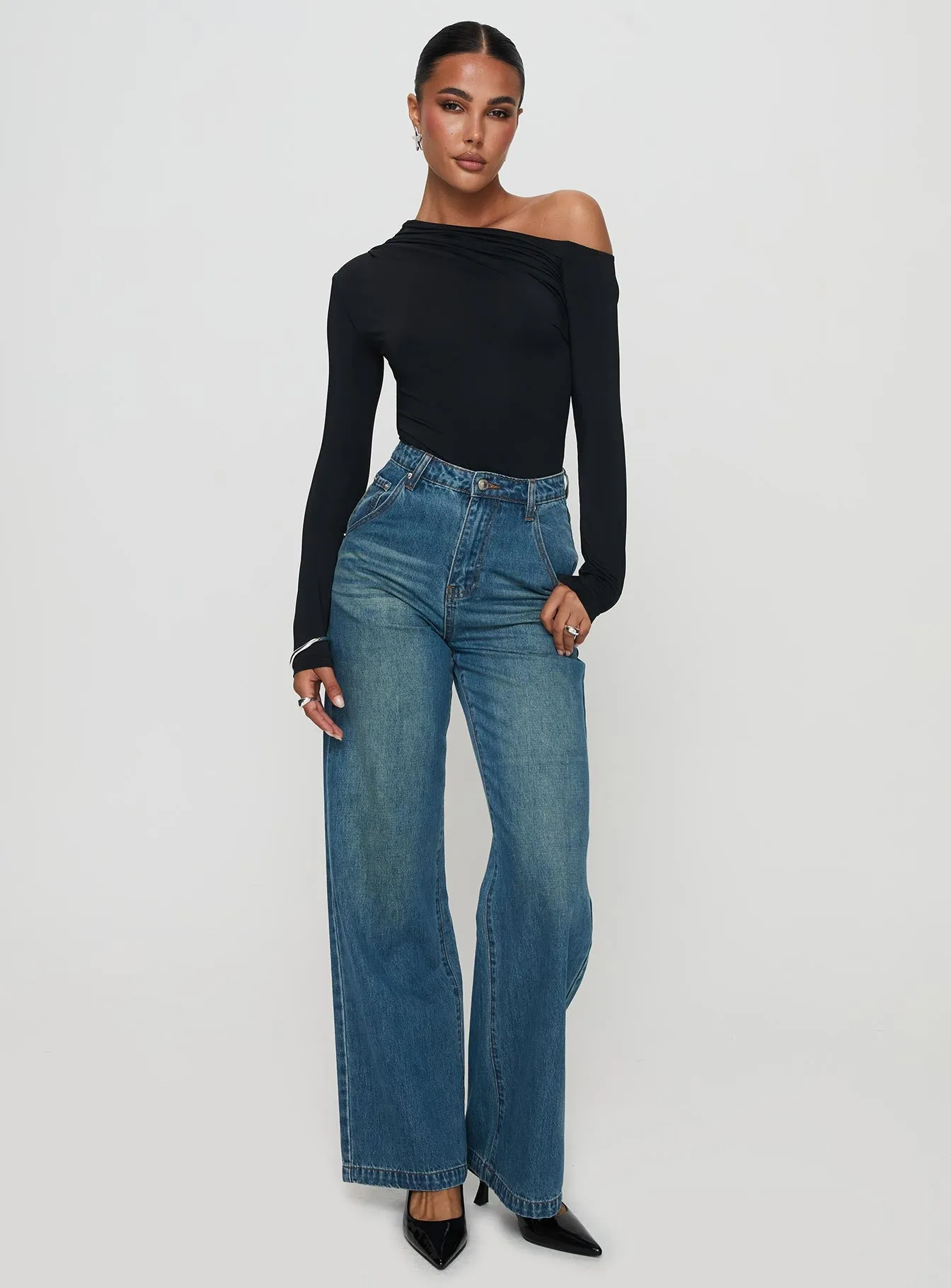 Antilles Off The Shoulder Bodysuit Black