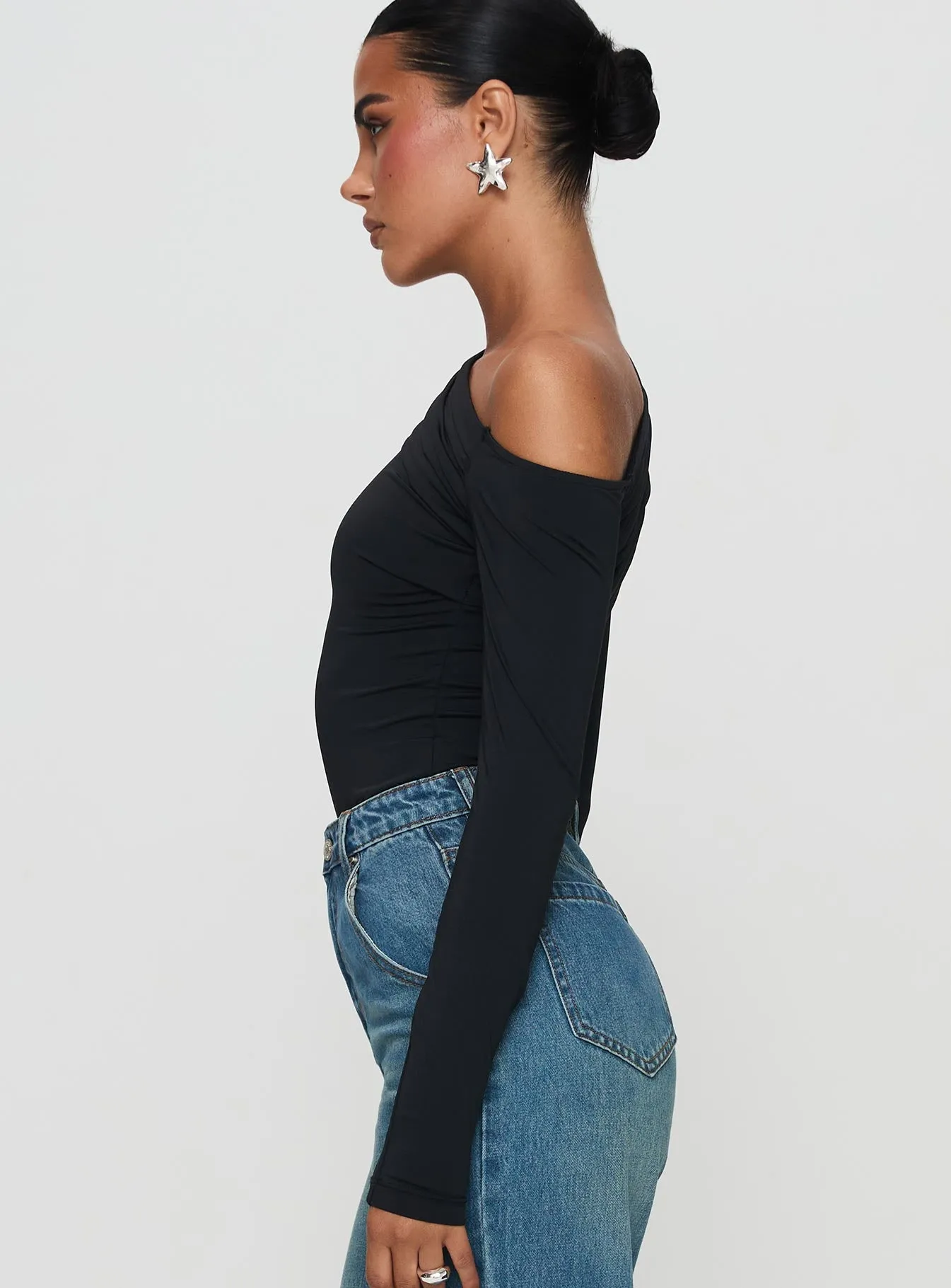 Antilles Off The Shoulder Bodysuit Black