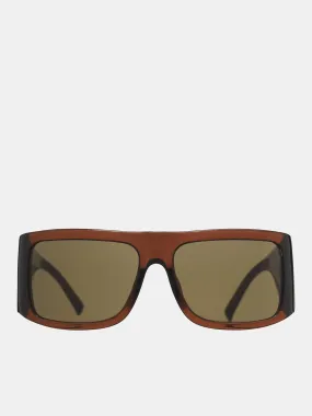 Attico Andre Oversized Sunglasses (ANDRE-BROWN-GOLD-BROWN)