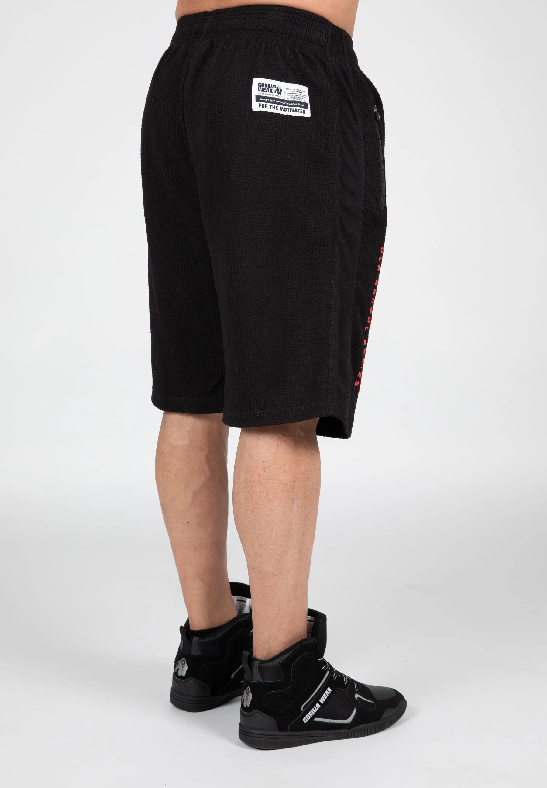 Augustine Old School Shorts - Black/Red