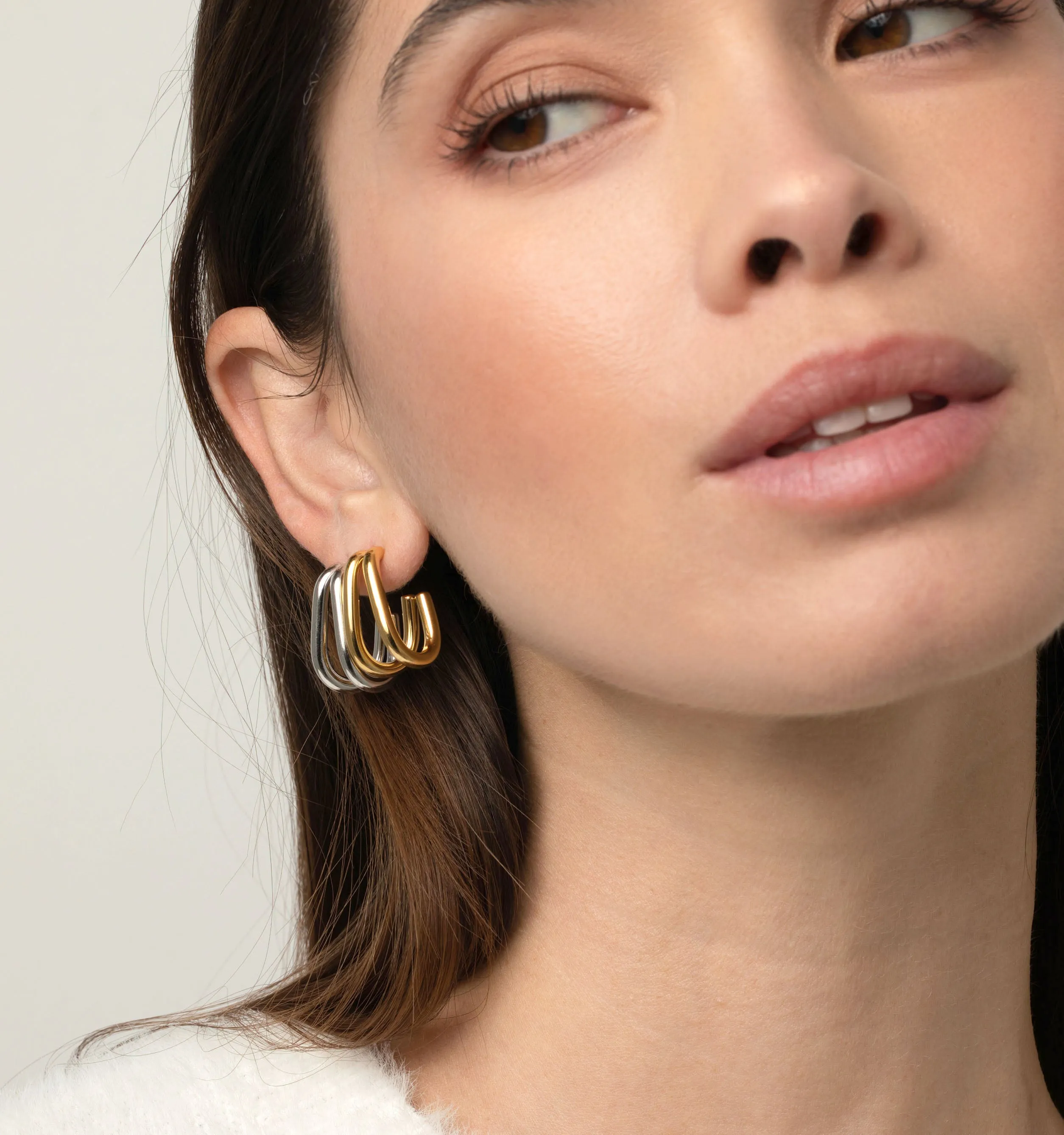 Ava Double Hoop Earrings