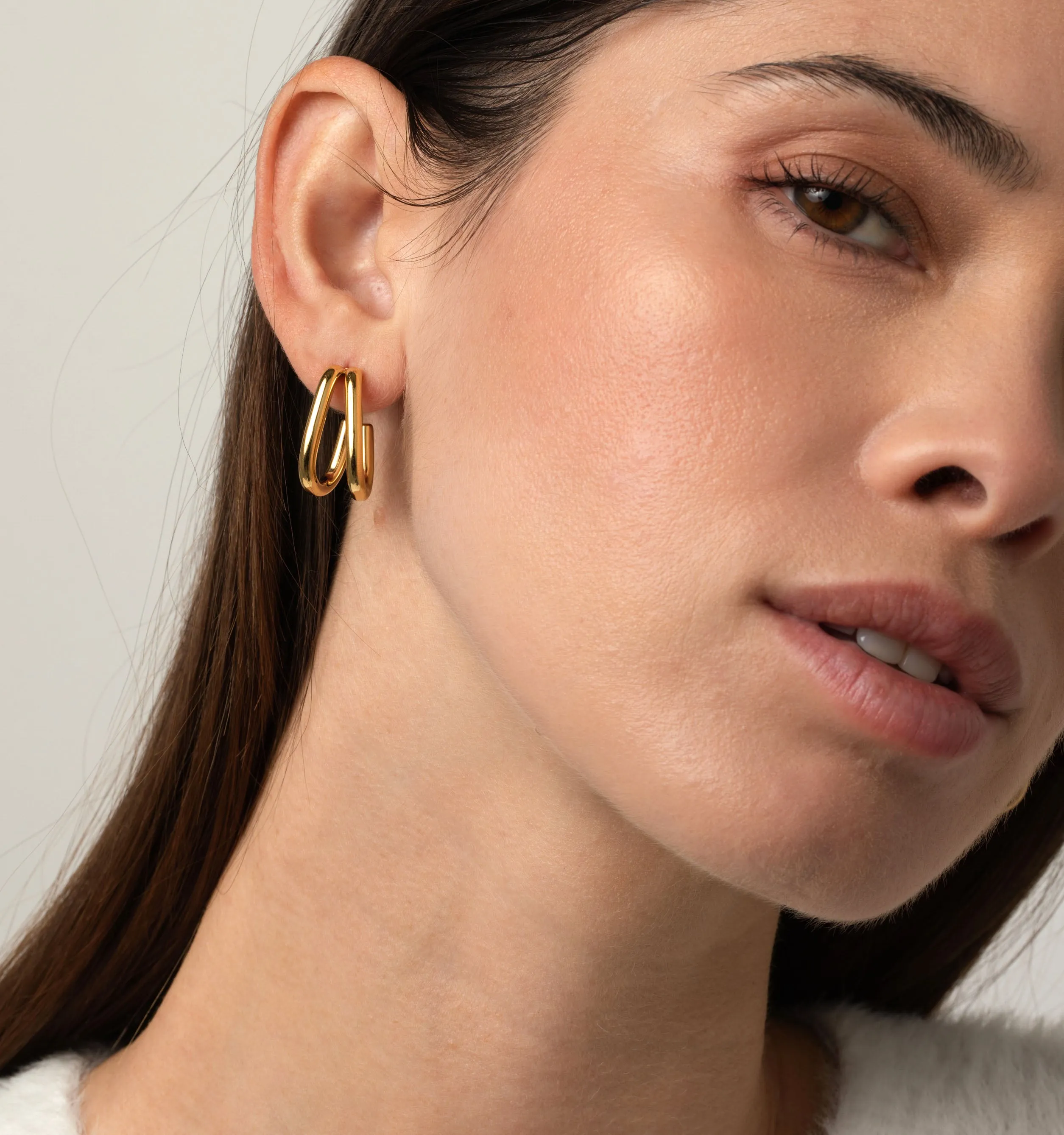 Ava Double Hoop Earrings