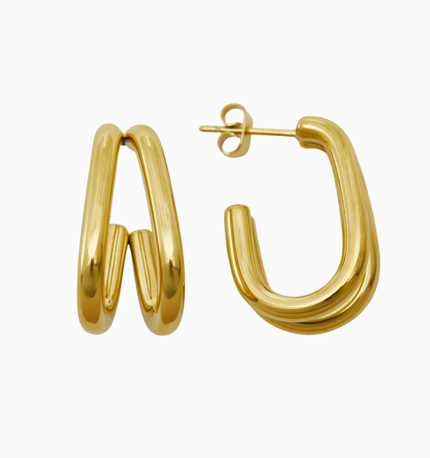 Ava Double Hoop Earrings