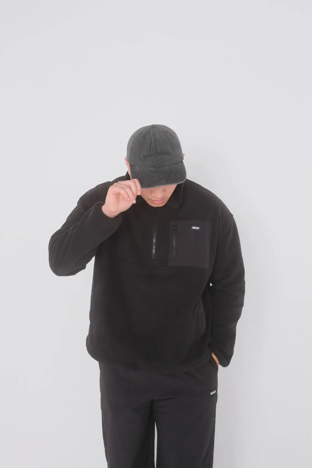 AW23 Cap - Washed Black