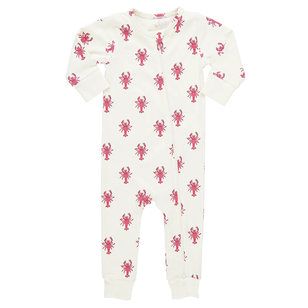 Baby Organic Romper - Lobsters