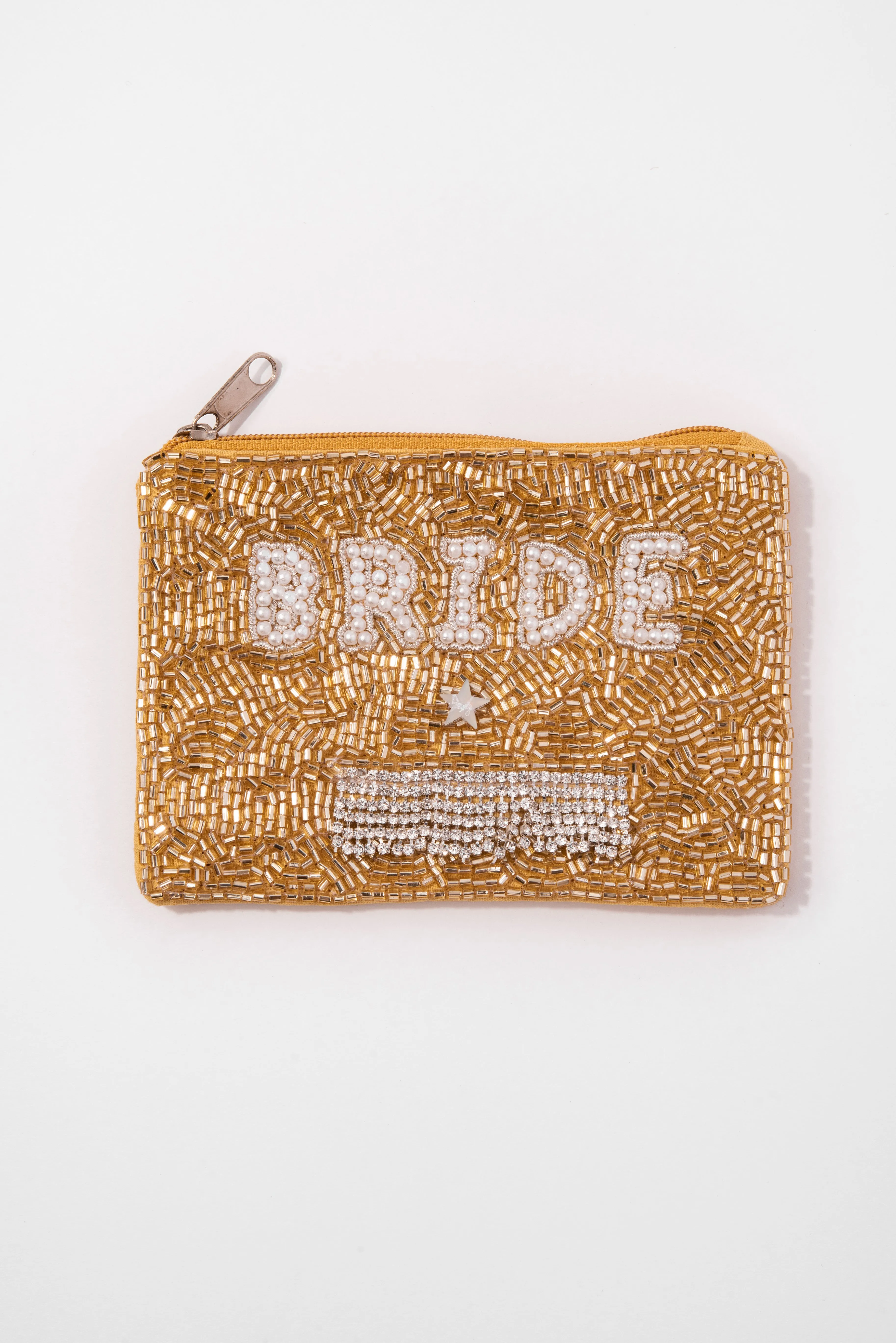 Beaded Bride Rhinestone Star Coin Purse