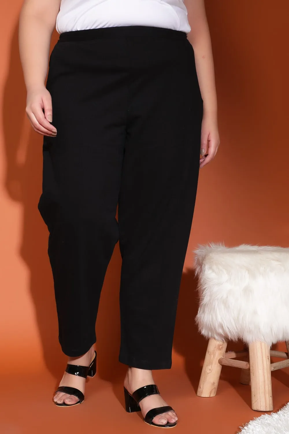 Black Warm Winter Fleece Pants