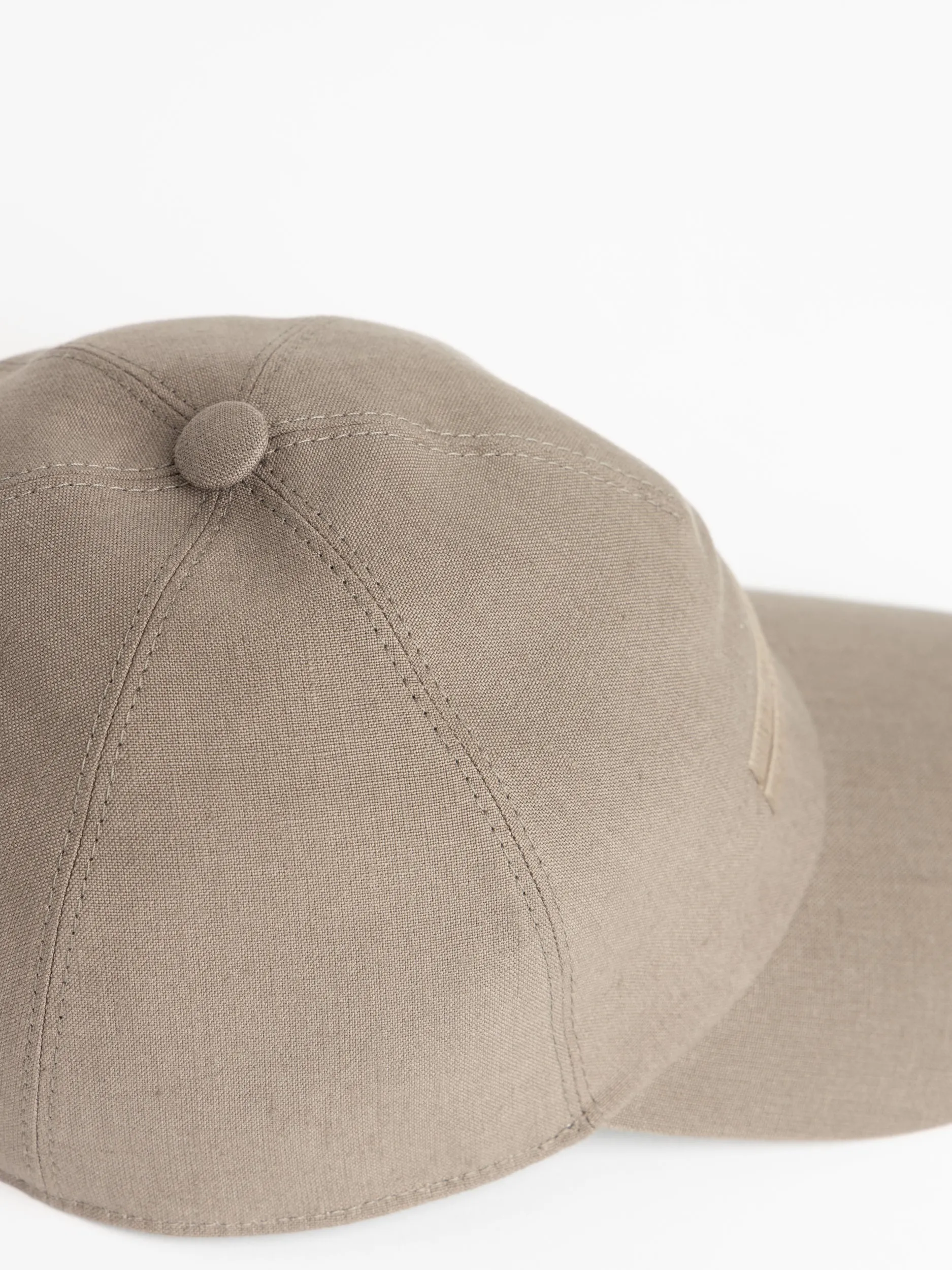 Brown Oasi Lino Baseball Cap