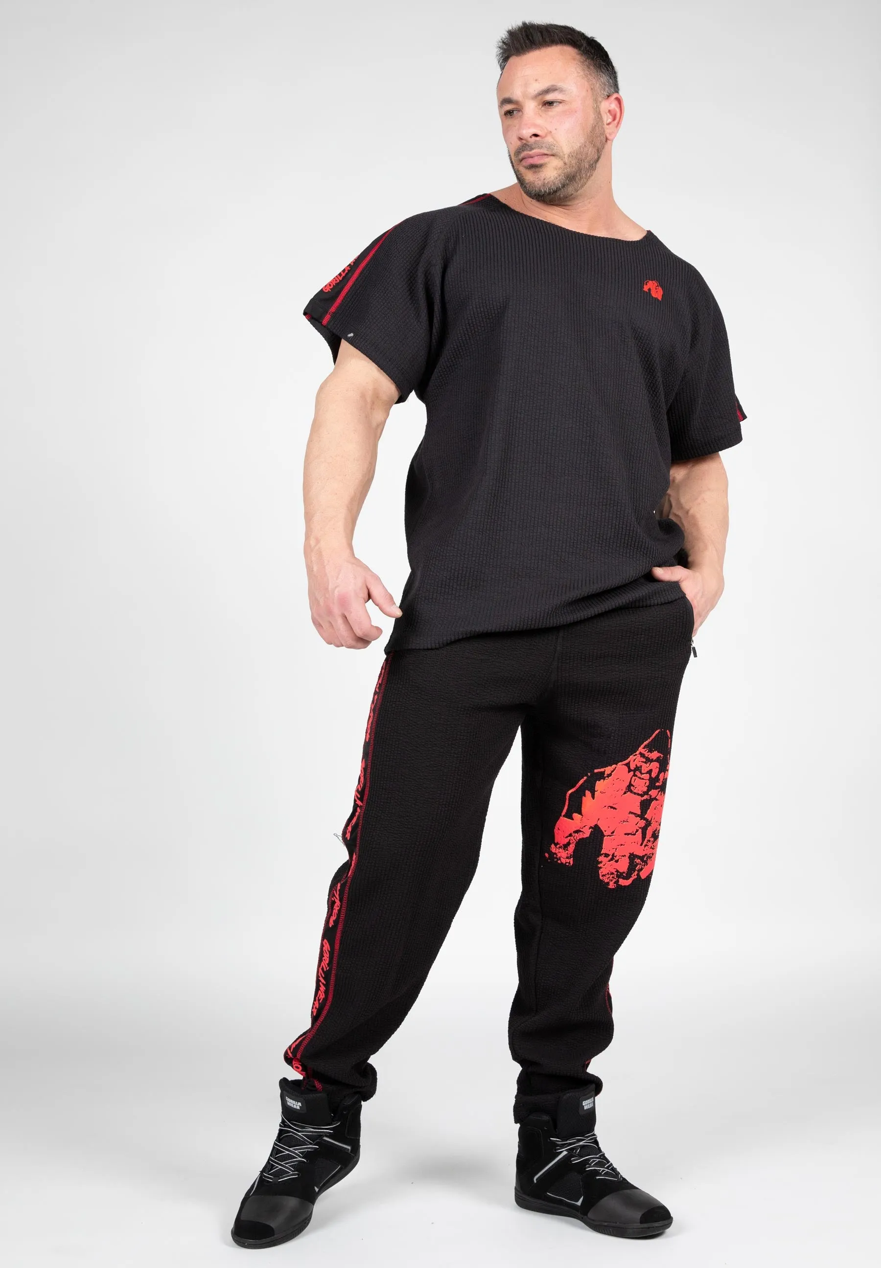 Buffalo Old School Pants - Black/Red