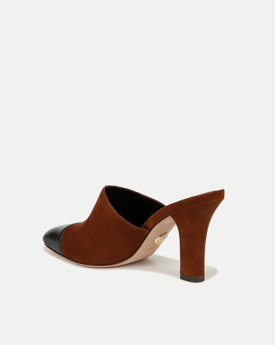 Carlotta Suede Mixed-Media Heel