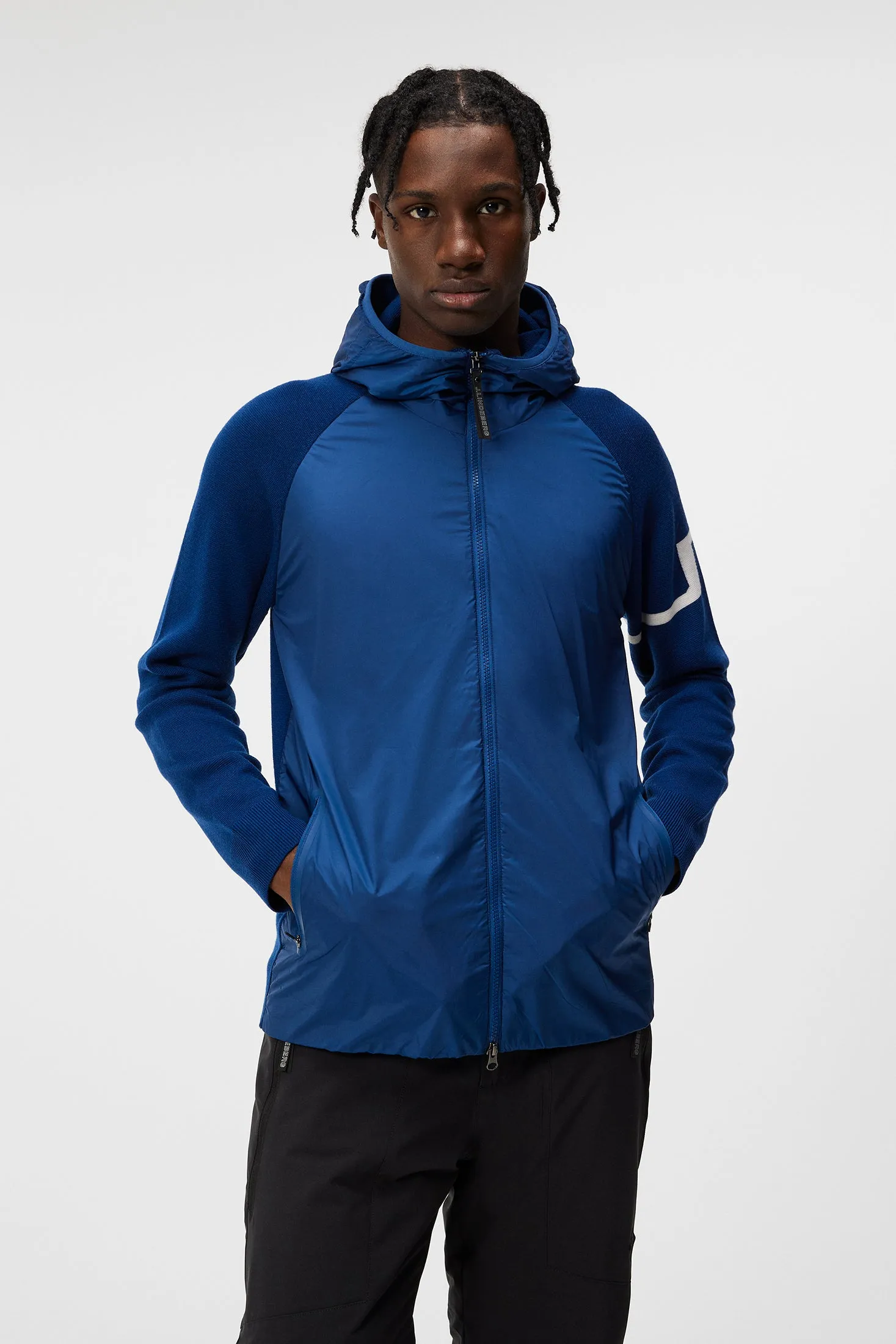 Cascade Hybrid Hood Jacket / Estate Blue