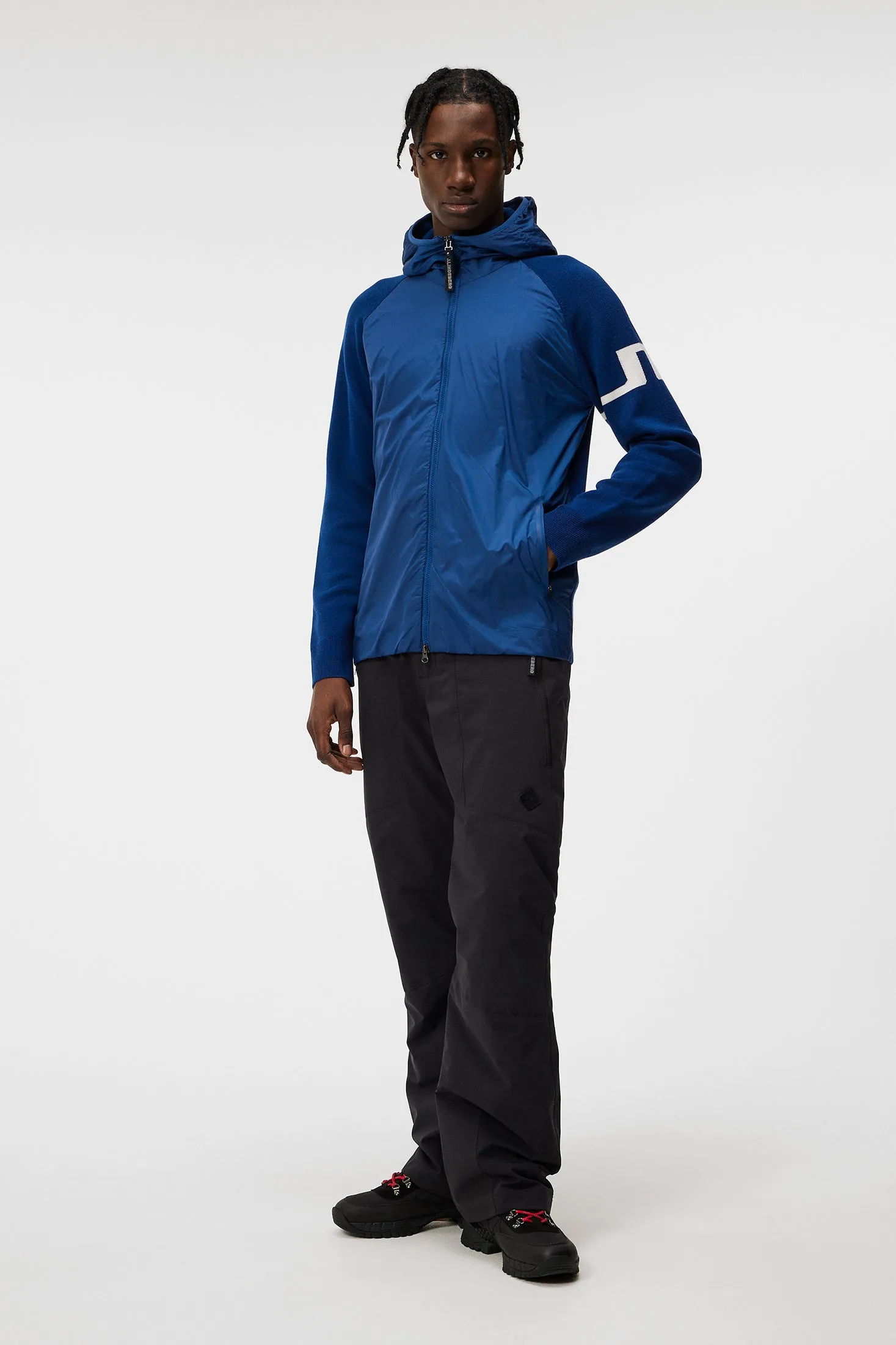 Cascade Hybrid Hood Jacket / Estate Blue