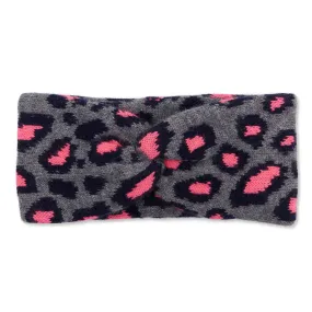 Cashmere Leopard Headband - Pink/Black