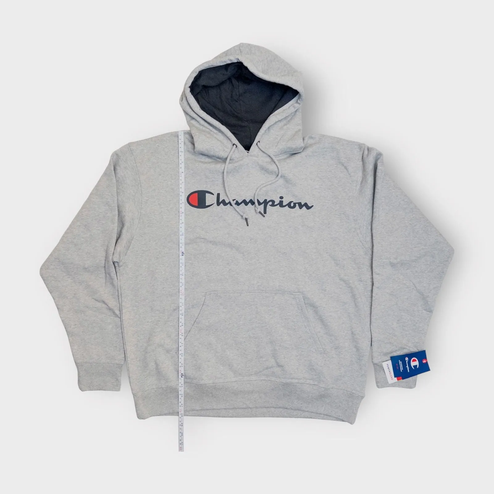 Champion Mens Fleece Pullover Hoodie Sweatshirt | XL | Oxford Gray | NWT