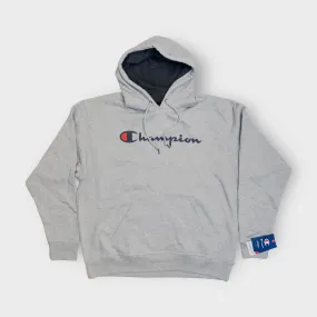 Champion Mens Fleece Pullover Hoodie Sweatshirt | XXL | Oxford Gray | NWT