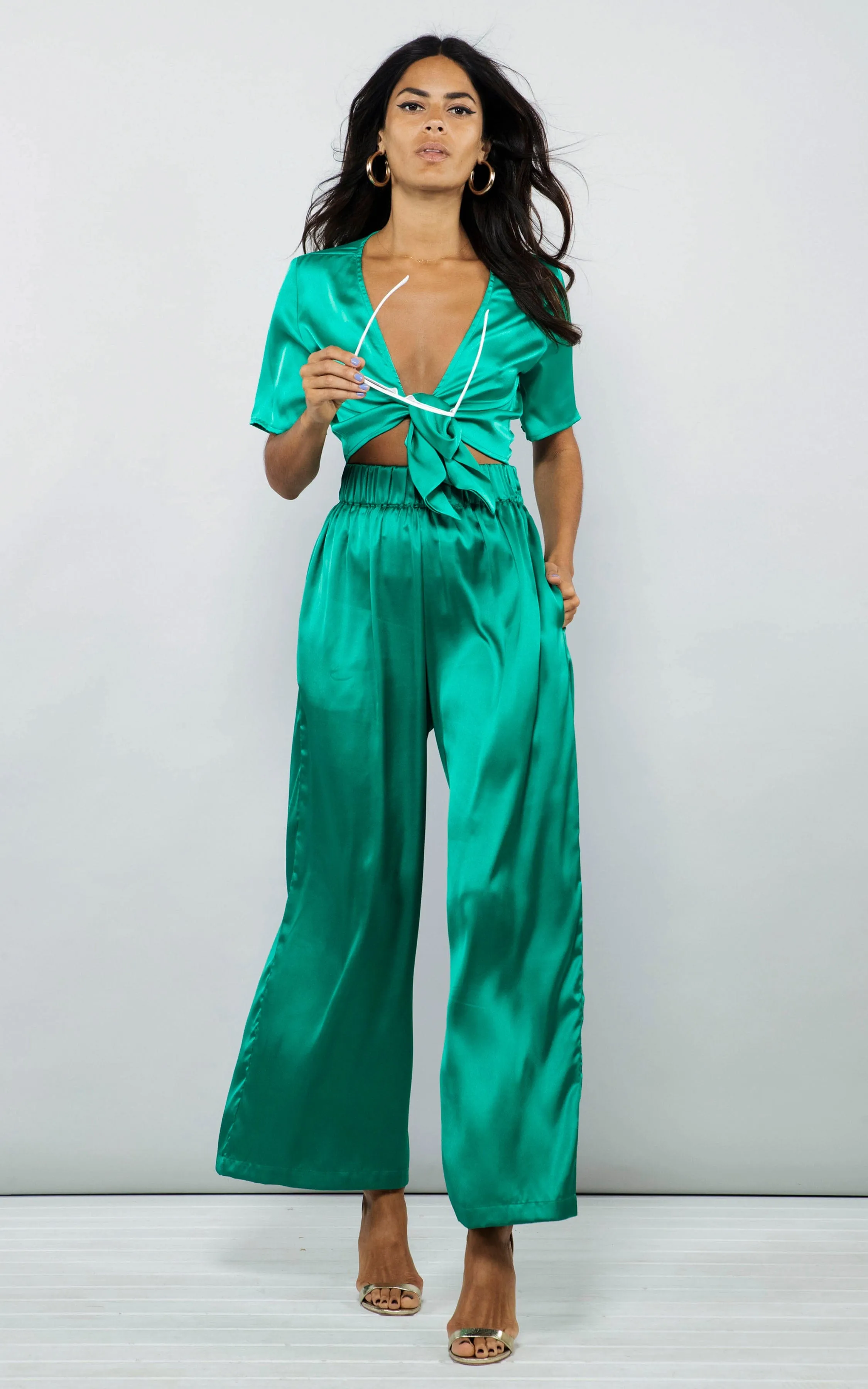 Chinchilla Trouser in Forest Green