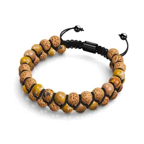 Coriander Oceanic Jasper | Gunmetal | Lava Rock Diffuser Bracelet