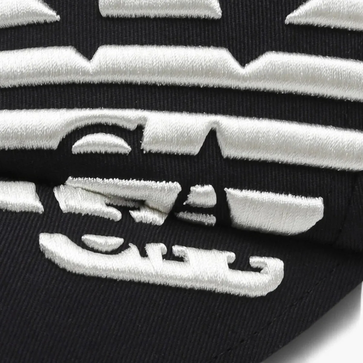 Cotton Baseball Cap With Embroidered Eagle Logo