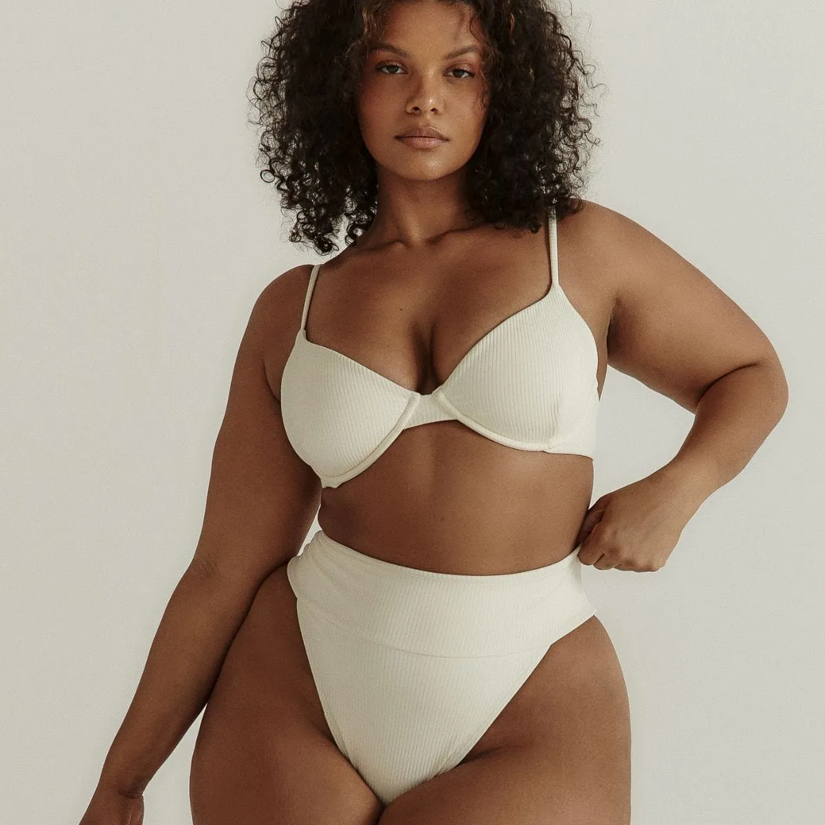 Cream Rib Tamarindo Bikini bottom