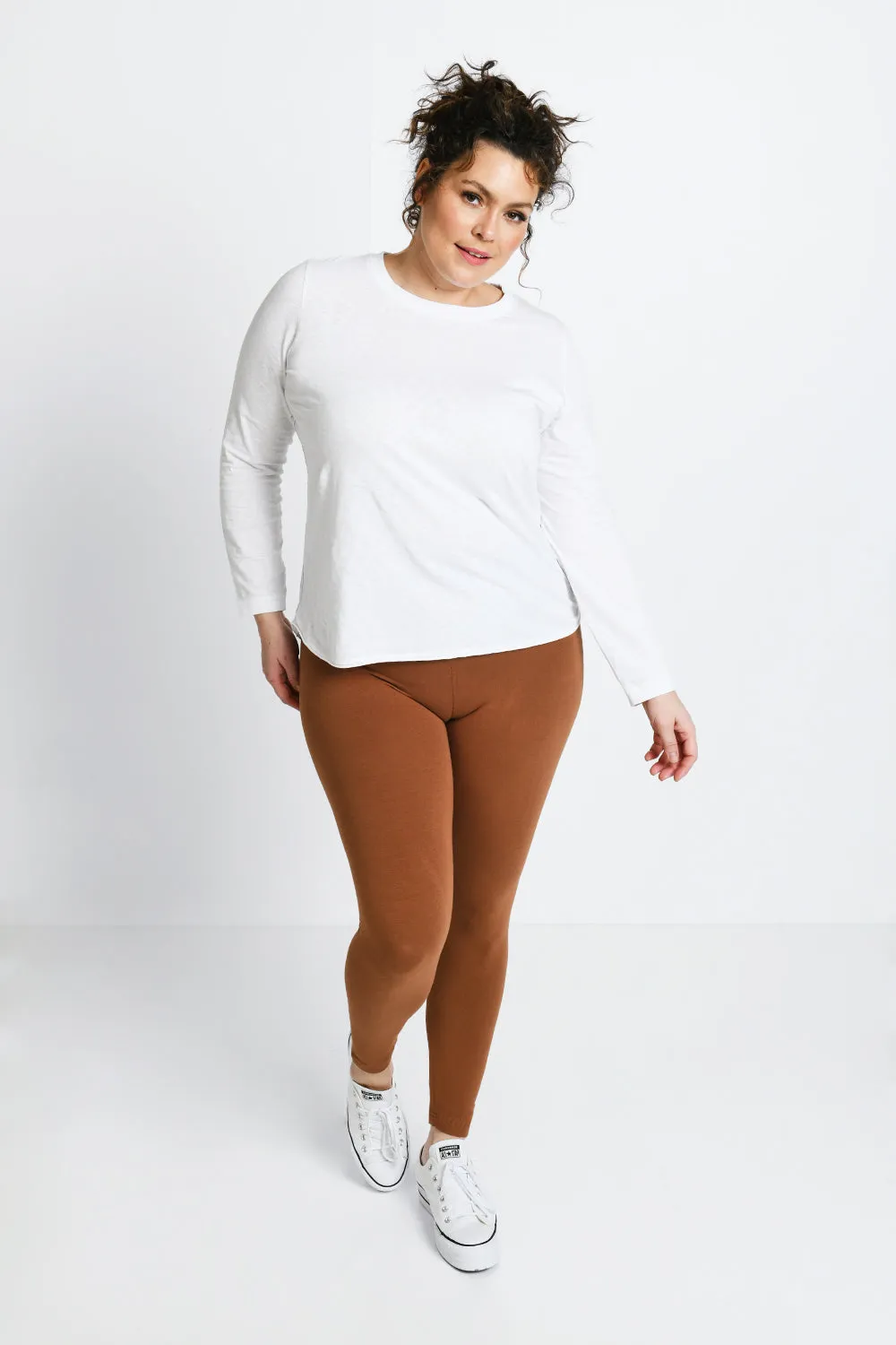 Curve Everyday Leggings - Mocha Brown