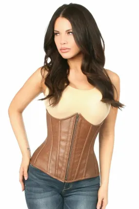 Deluxe Faux Leather Underbust Corset