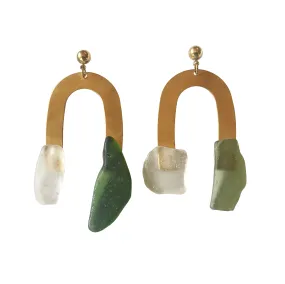 DESERT EARRINGS [ GREEN   FROST ]