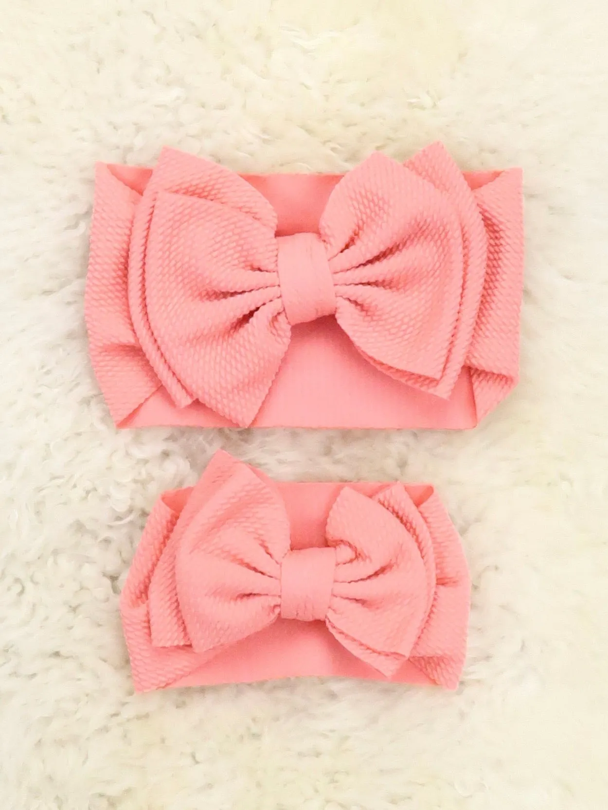 Double Layer Waffle Bow Headwrap - 32 Colors Available