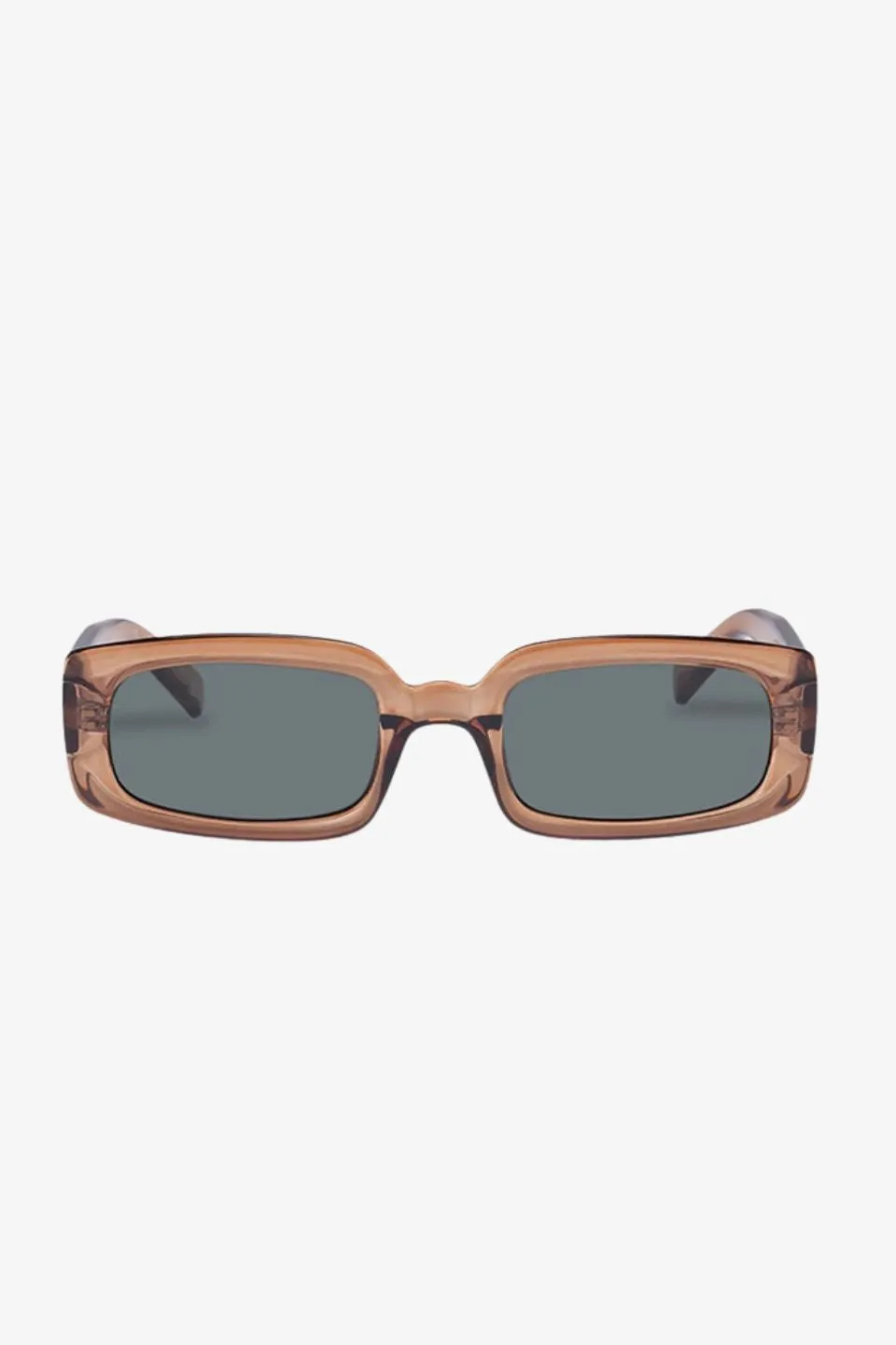 Dynamite Tobacco Rectangle Khaki Mono Lens Sunglasses