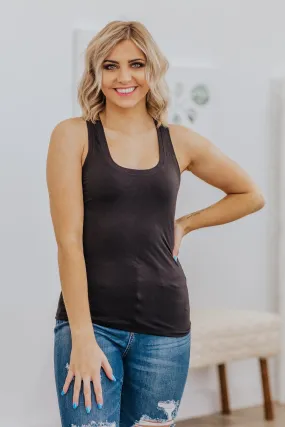 Embrace The New Racerback Tank Top in Black