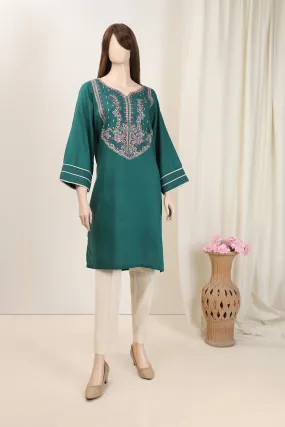 Embroidered Jacquard Cotton Stitched Shirt