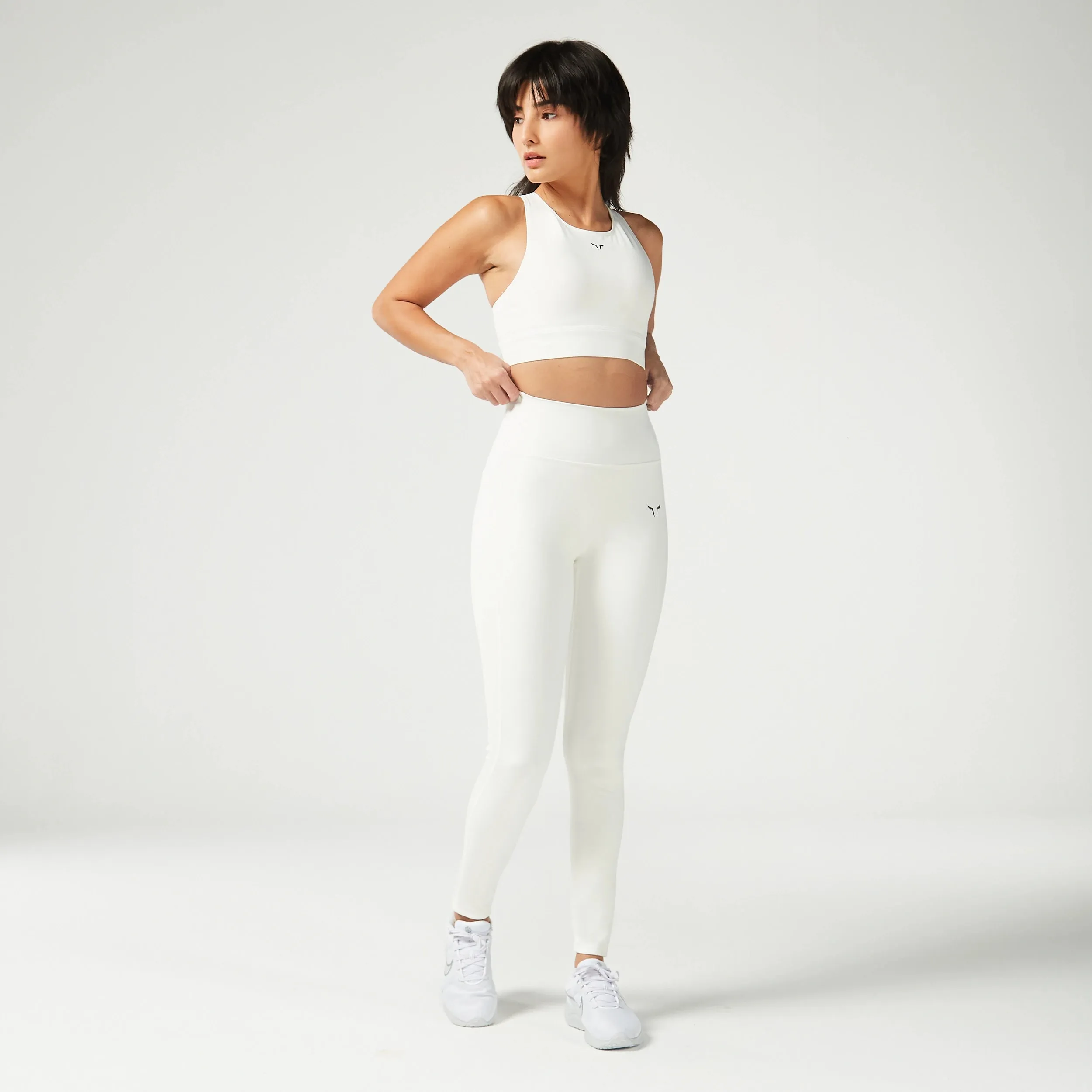 Essential ACT Double Layered Leggings 27" 2.0 - Pearl White