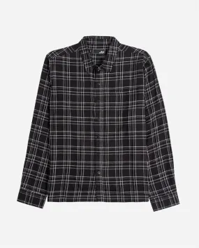 Essential Long Sleeve Flannel Black