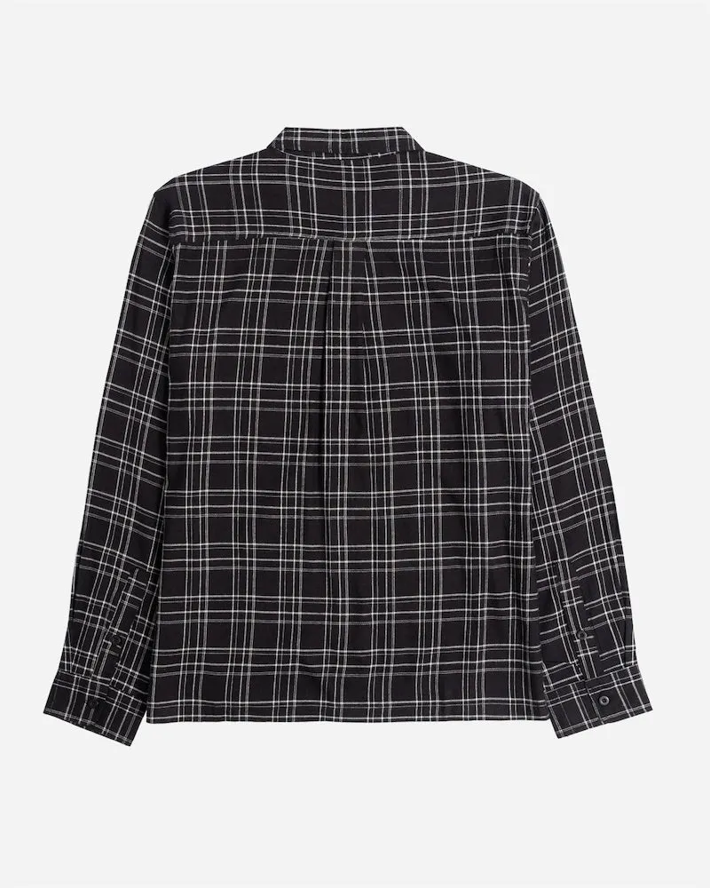 Essential Long Sleeve Flannel Black