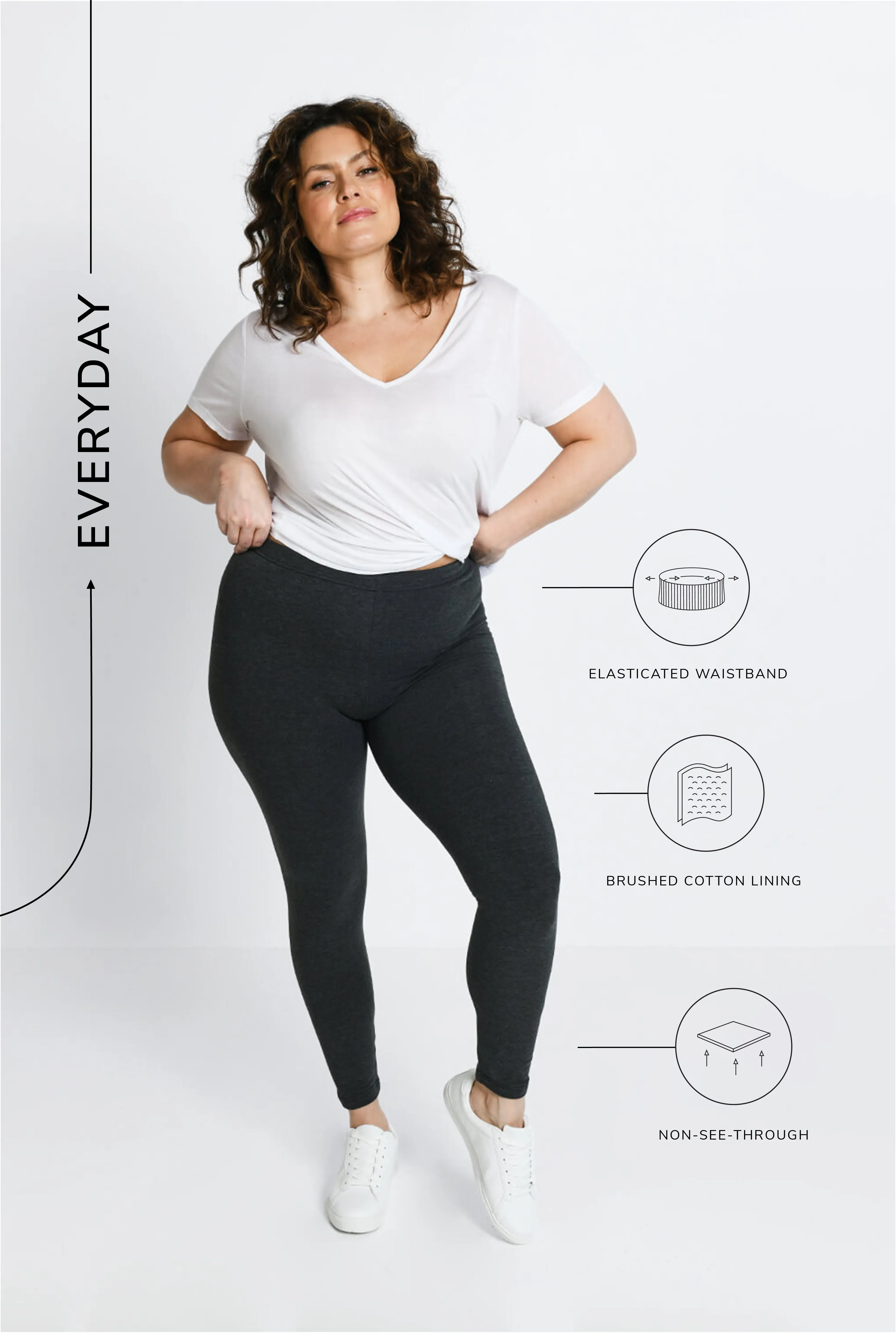 Everyday Leggings - Dark Grey Marl