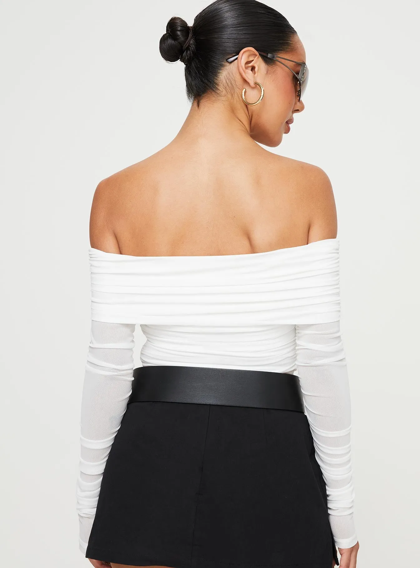 Fairburn Off The Shoulder Top White