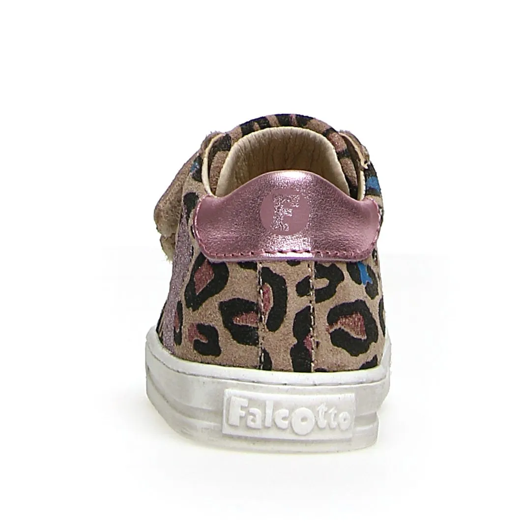 Falcotto Girl's Heart Vl Suede Leopard Sneakers - Multi/Cipria