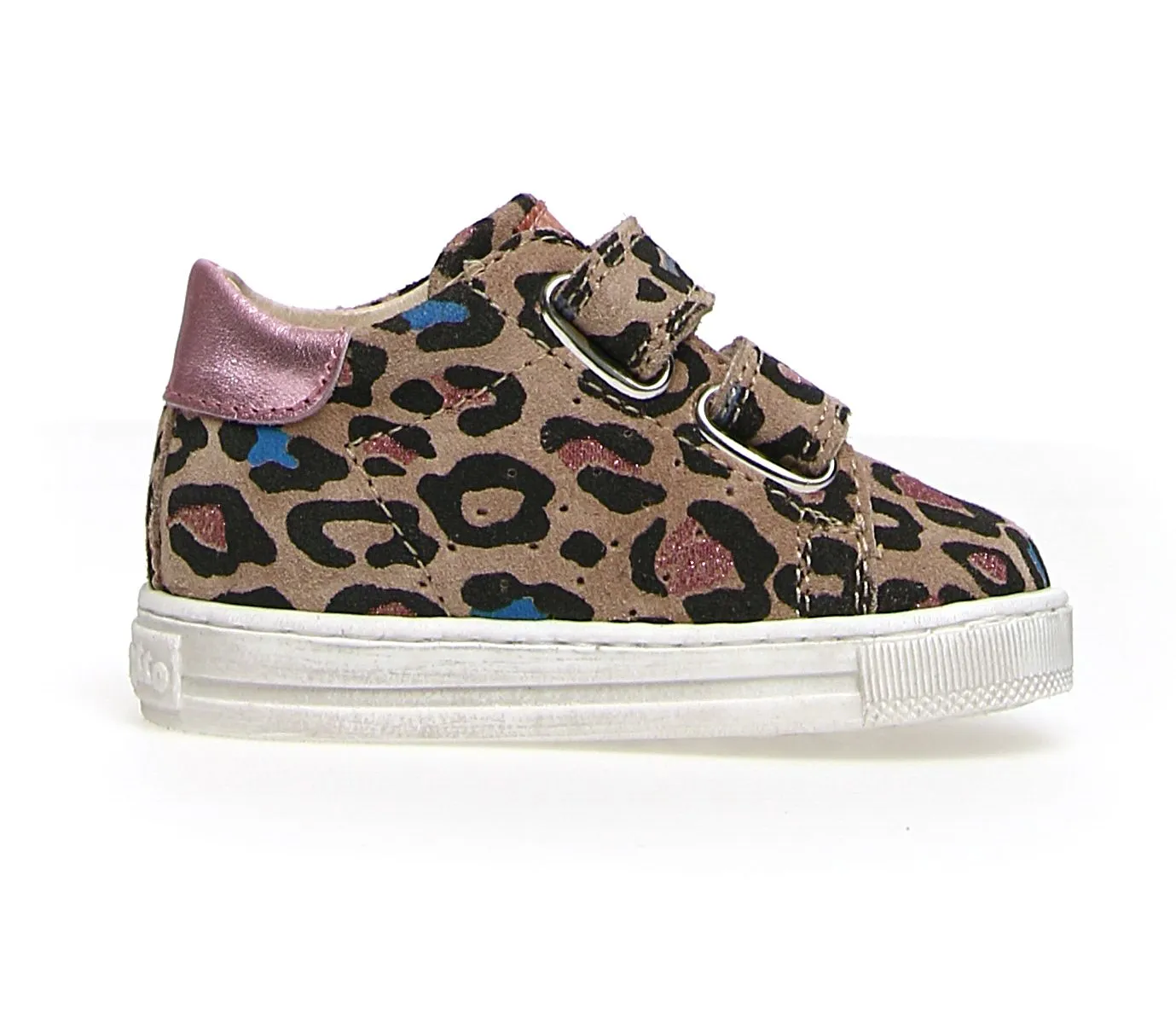 Falcotto Girl's Heart Vl Suede Leopard Sneakers - Multi/Cipria