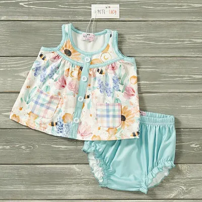 GIRLS - Short Sleeve Spring Infant Romper