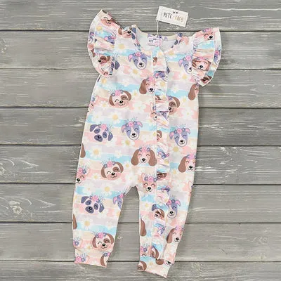 GIRLS - Short Sleeve Spring Infant Romper