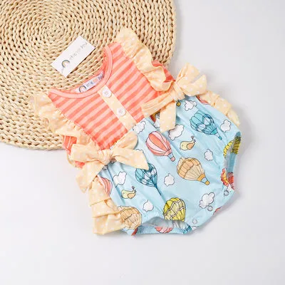 GIRLS - Short Sleeve Spring Infant Romper