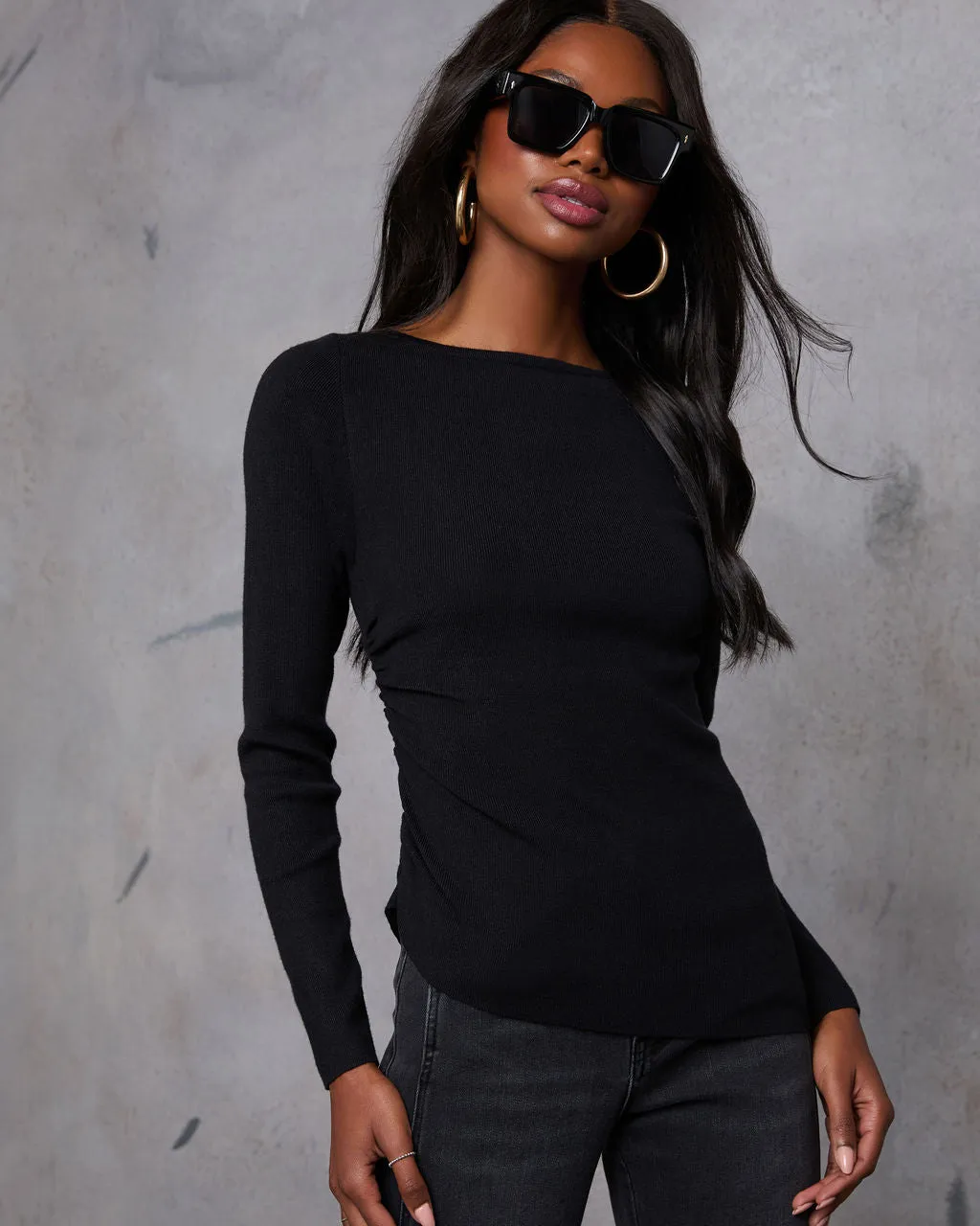 Hayride Muse Cinched Long Sleeve Top