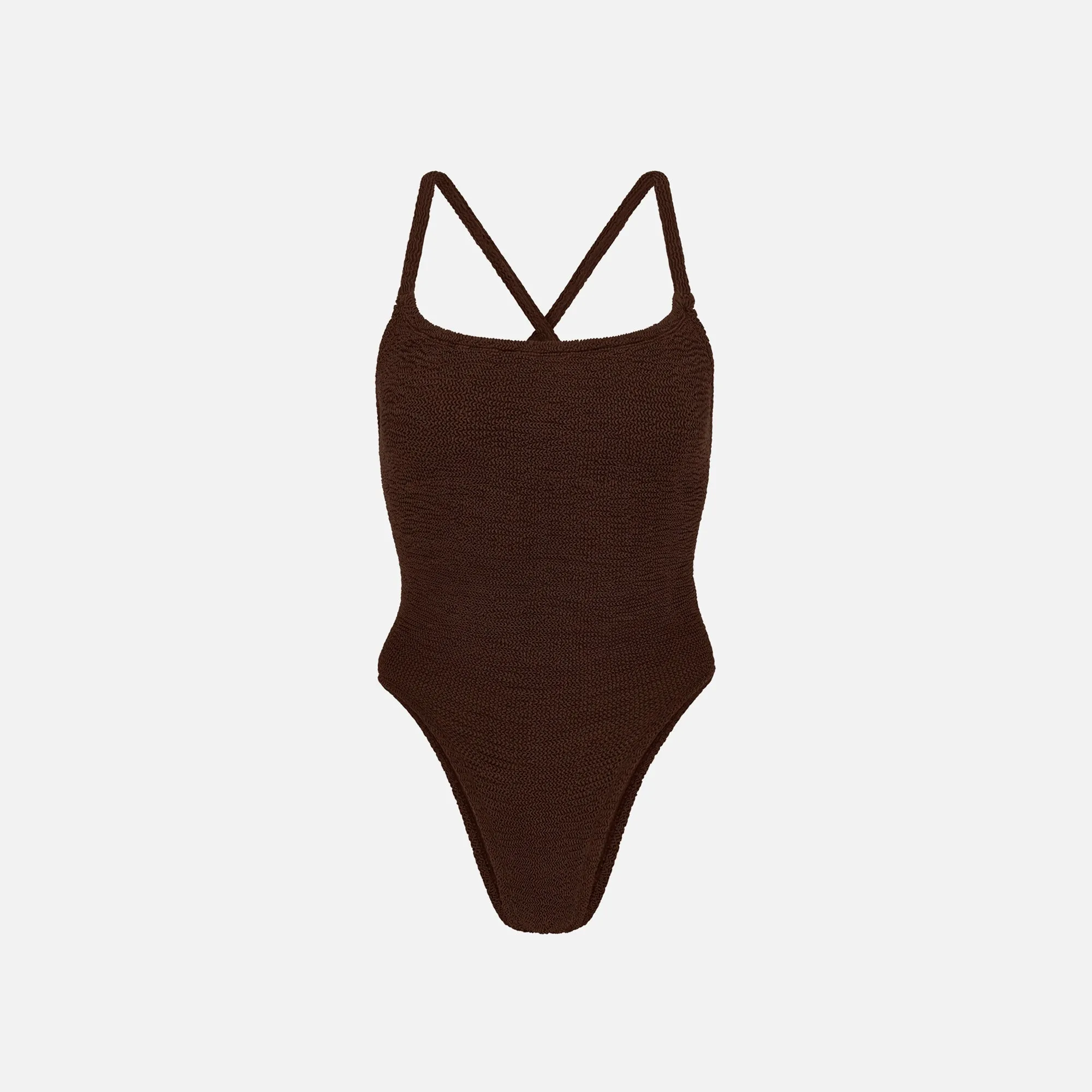 Hunza G Bette One Piece - Metallic Chocolate