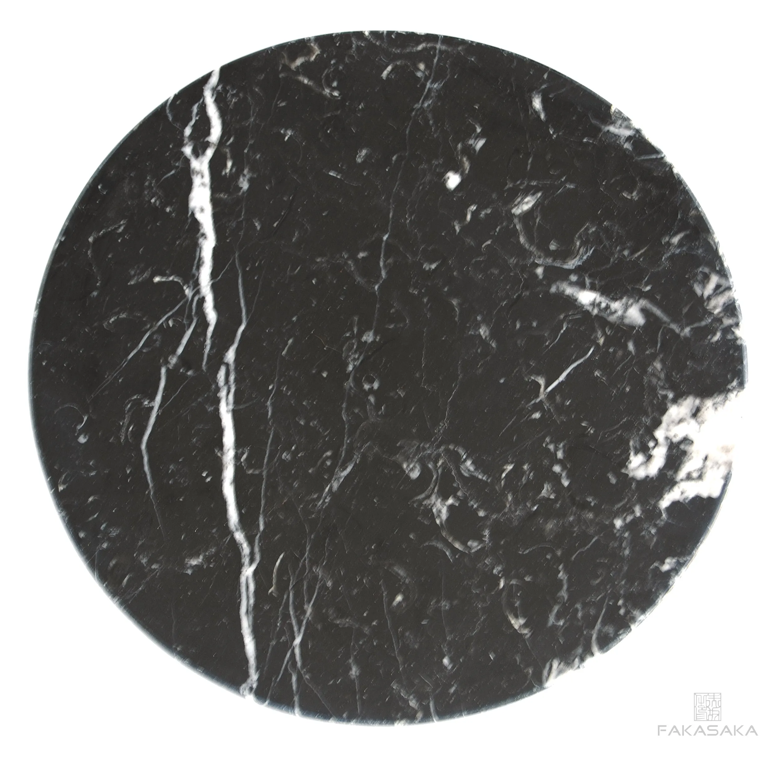 JAGGER DRINK TABLE<br><br>NERO MARQUINA MARBLE<br>POLISHED BRONZE