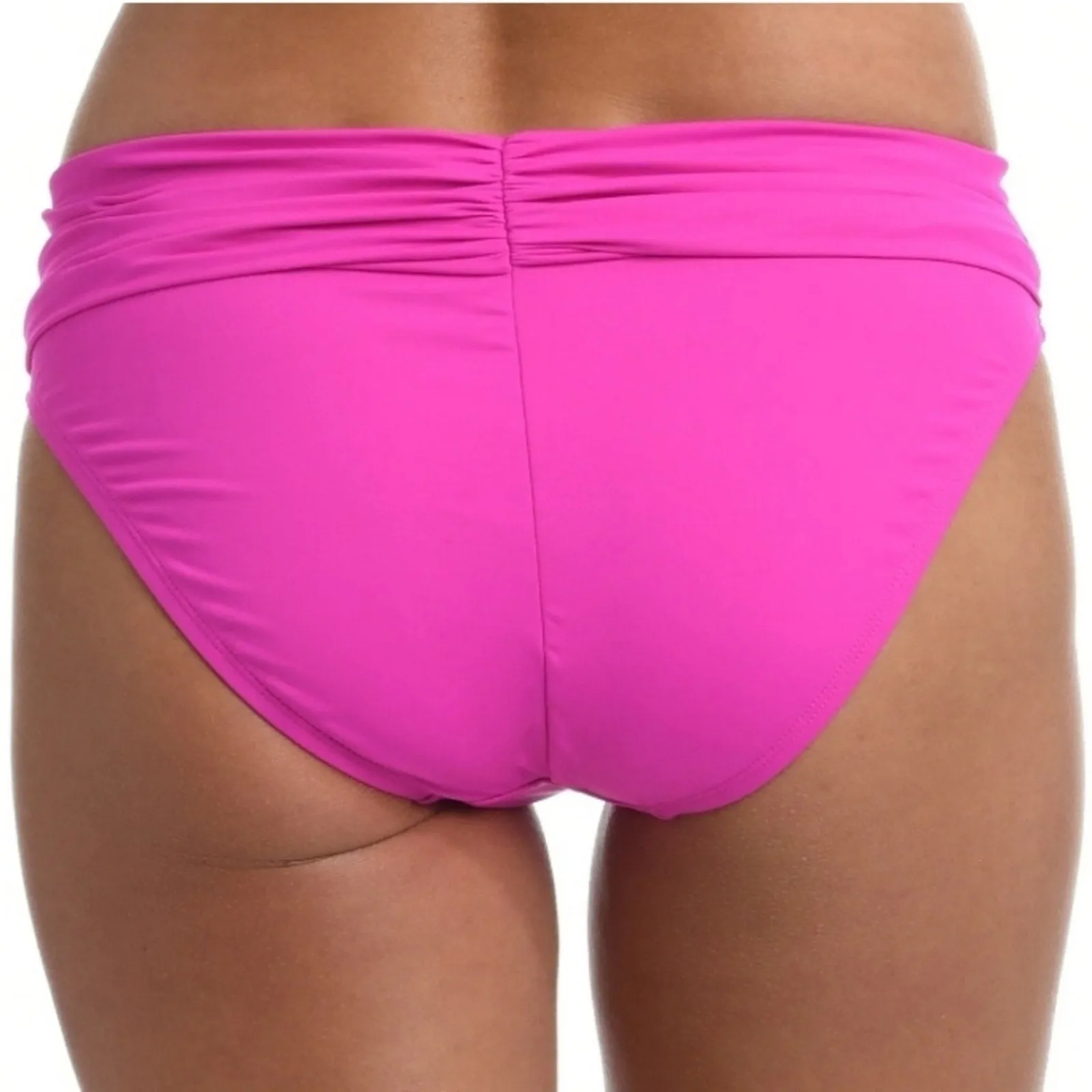 La Blanca Island Goddess Shirred Band Hipster Swim Bottom - Orchid 12