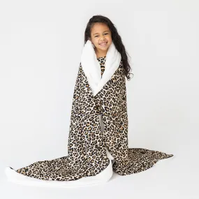 Lana Leopard Tan Luxe Plush Patoo Blanket